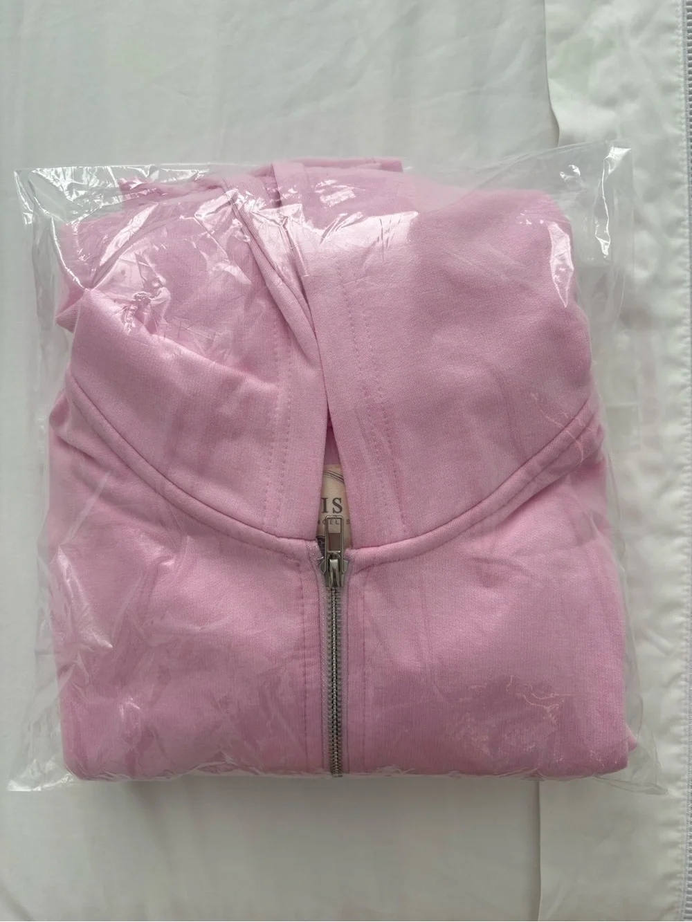 Women's Pink Athletic soft Shorts and crop jacket set brand new without tag - Picture 3 of 3
